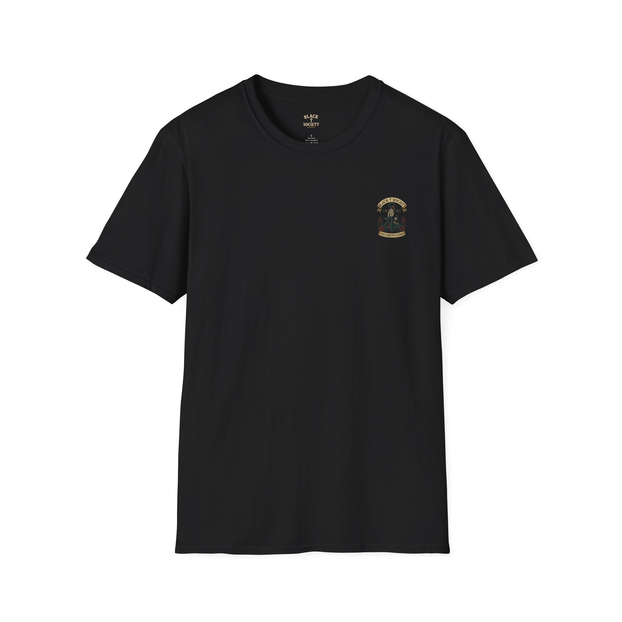 Drown in Desire - Sirens Curse Series by Black T Society Unisex Softstyle T-Shirt 100% Cotton Nautical, Mermaid, Men’s