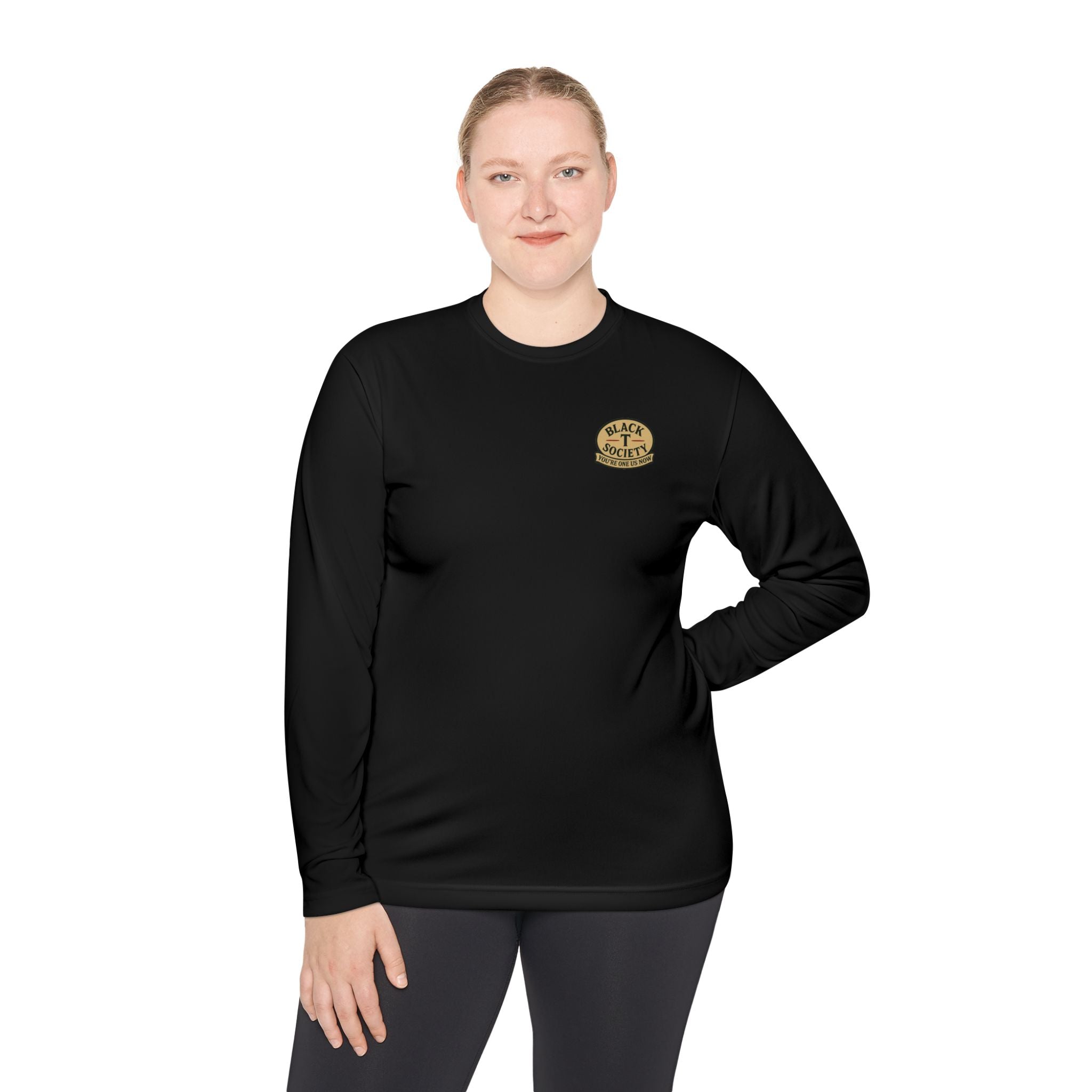 You’re One Of Us Now Black T Society Casual Long Sleeve Tee, Unisex Graphic Tee, Everyday Wear, Perfect for Layering, Gift for Him/Her, Relaxed Fit Tee