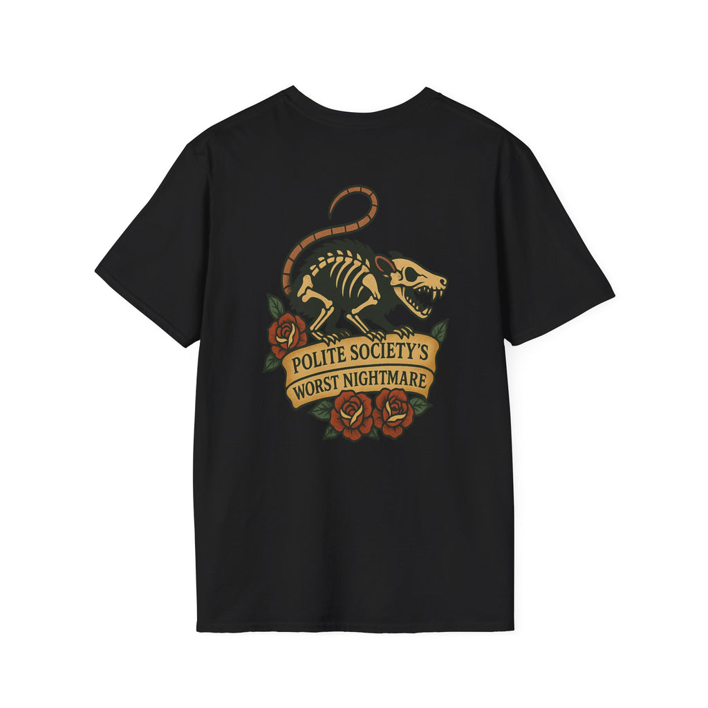 Polite Society's Worst Nightmare - Attitude Series by Black T Society, A badge of honor for unruly, untamed, unapologetic
