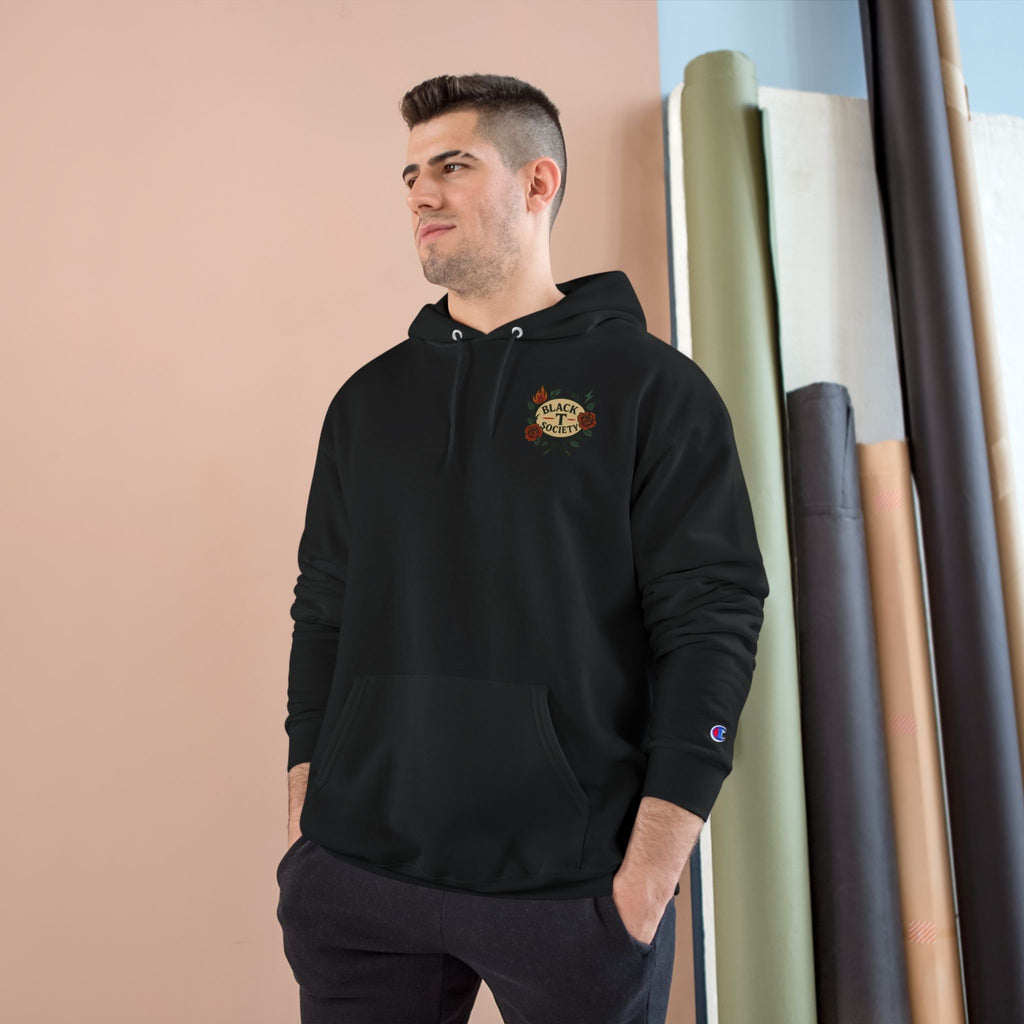 Not Here To Make Friends - Attitude Series by Black T Society Champion Hoodie