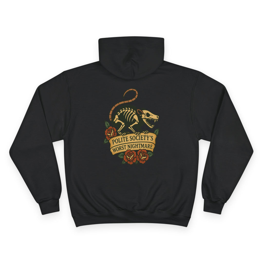 Polite Society’s Worst Nightmare - Attitude Series by Black T Society Champion Hoodie