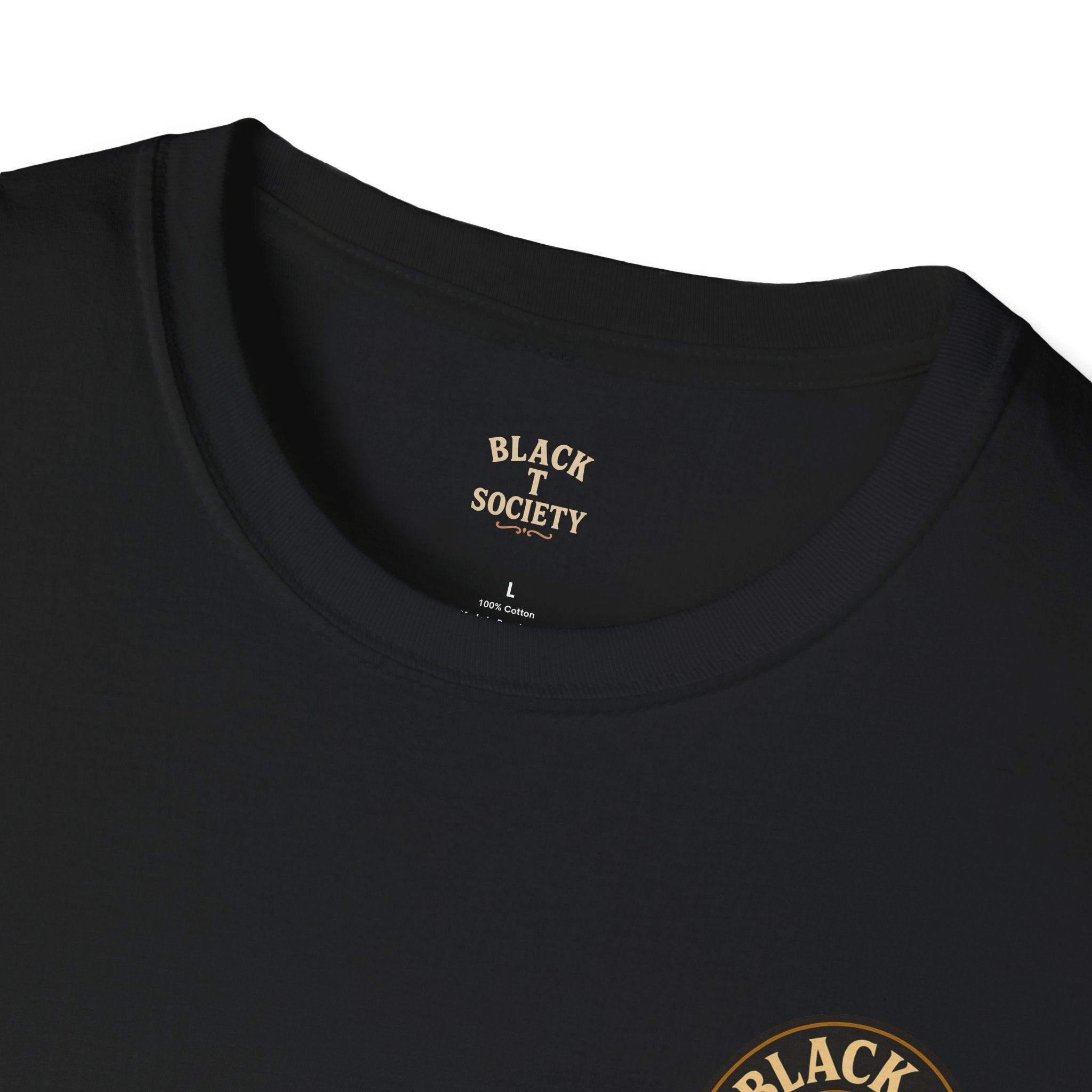 Bottoms Up - Bad Habits Series by Black T Society Unisex Softstyle T-Shirt with Skull Design, Edgy Graphic Tee, Perfect for Parties, Gifts, Gothic Fashion, Alternative Wear